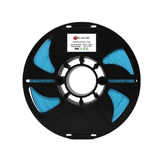 Elas PLA Plus Açık Mavi Filament 1.75mm 1KG